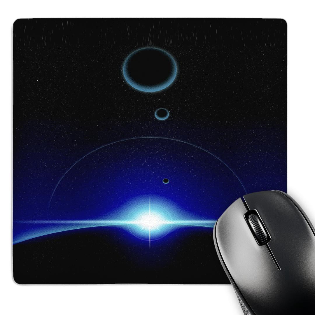 3dRose, Solar Scene shows the blue light of a star cresting the top ...