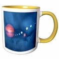 thumbnail image 1 of 3drose, Solar System, 11oz Two-tone Yellow Mug, 1 of 6