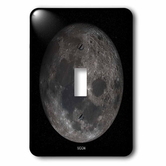 3dRose, Solar System - Moon, single toggle switch