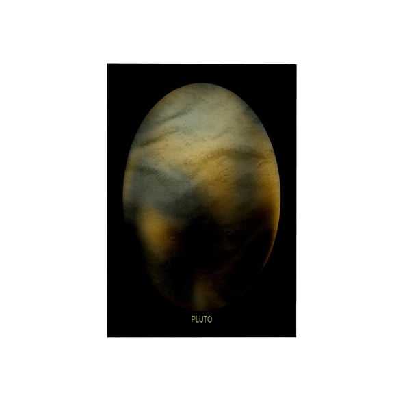 3dRose, Solar System - Pluto (Former Planet), 15x22 Hand Towel