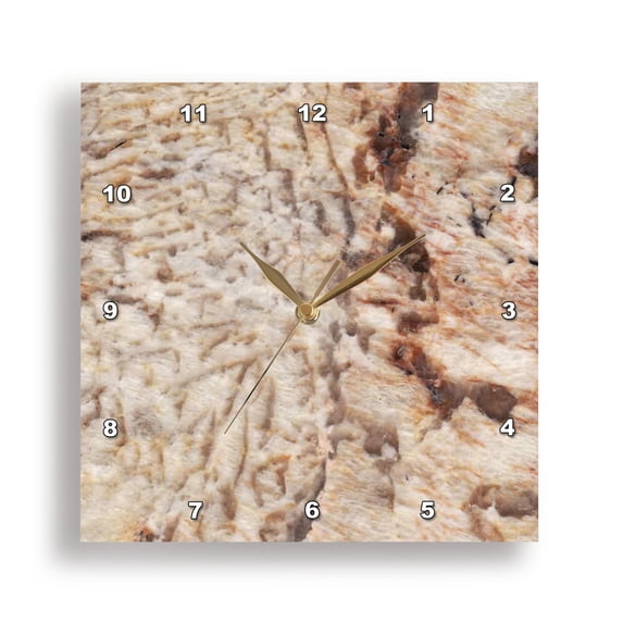 3dRose, Solarius granite print, 15x15 Wall Clock