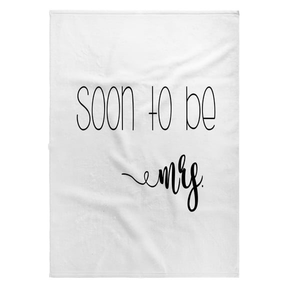 3dRose, Soon to Be Mrs Engagement Quote, 22x30 Bath Hand Pool Towel