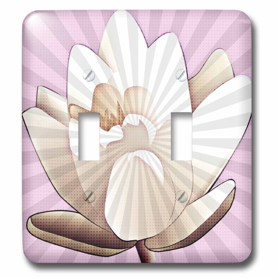 3dRose, Soul Burst - Lotus Flower - Inspirational Art, double toggle switch