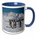 thumbnail image 1 of 3drose, South Georgia Island. King Penguins Walk on Shore of Salisbury Plain, 11oz Two-tone Blue Mug, 1 of 6