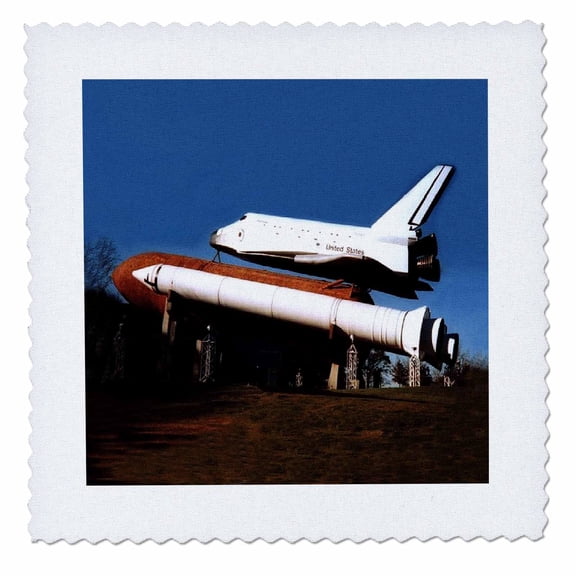 3dRose, Space Shuttle, 12x12 inch quilt square