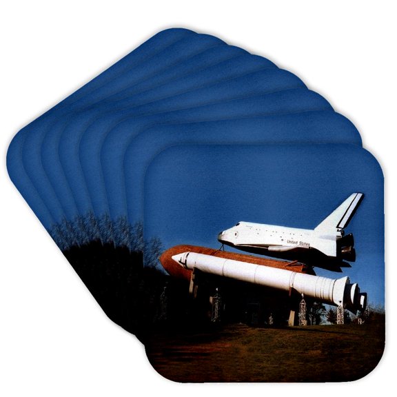 3dRose, Space Shuttle, Set of 8 Coasters - Soft