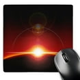 thumbnail image 1 of 3dRose, Space sunrise in space casting a warm glow of heat for the new day, MousePad, 1 of 7