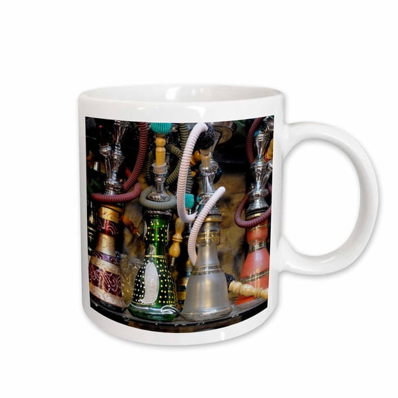 3dRose, Spain, Andalusia, Granada. Moroccan hookahs for sale in a small shop., 15oz Mug