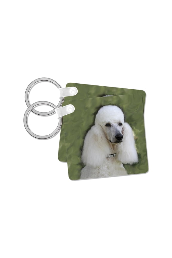 , Standard Poodle, set of 2 Key Chains