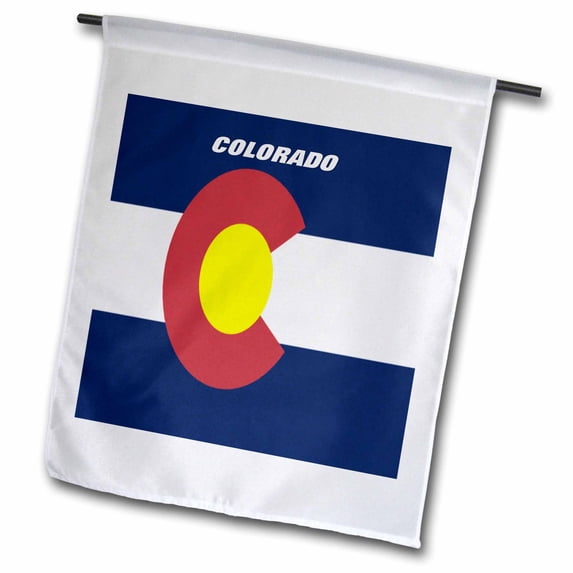 3dRose, State Flag Of Colorado, 12 x 18 inch Garden Flag