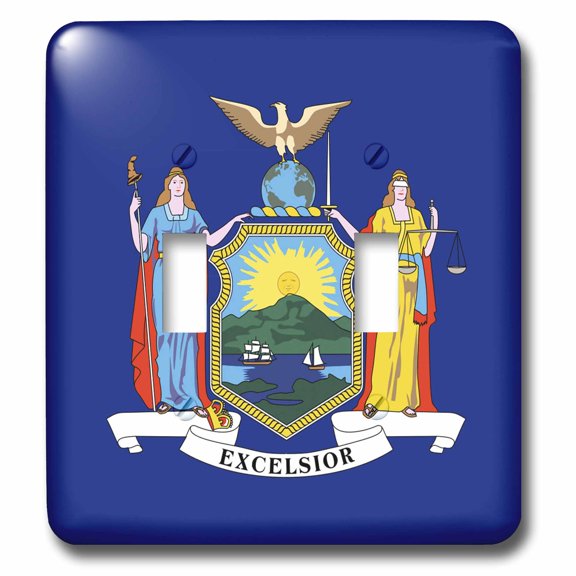 3dRose, State Flag of New York (PD-US), double toggle switch