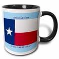 thumbnail image 1 of 3drose, State Flag of Texas (pd-us), 11oz Two-tone Black Mug, 1 of 6