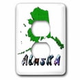 thumbnail image 1 of 3dRose, State Map of Alaska, 2 plug outlet cover, 1 of 1