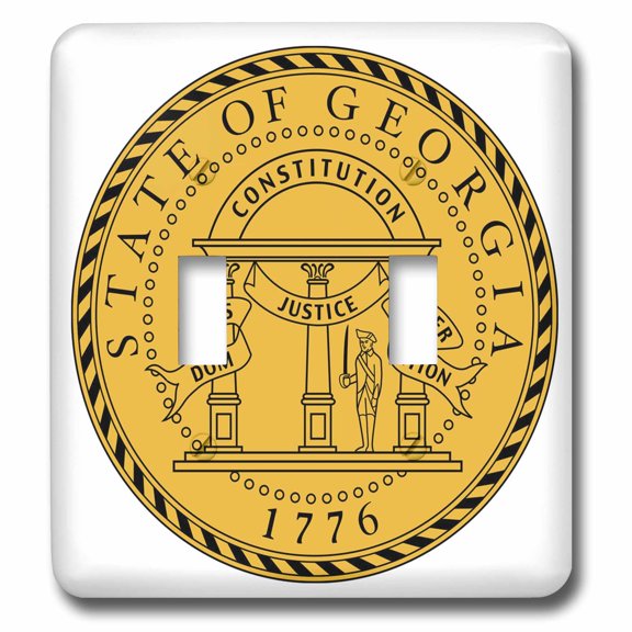 3dRose, State Seal of Georgia (PD-US), double toggle switch