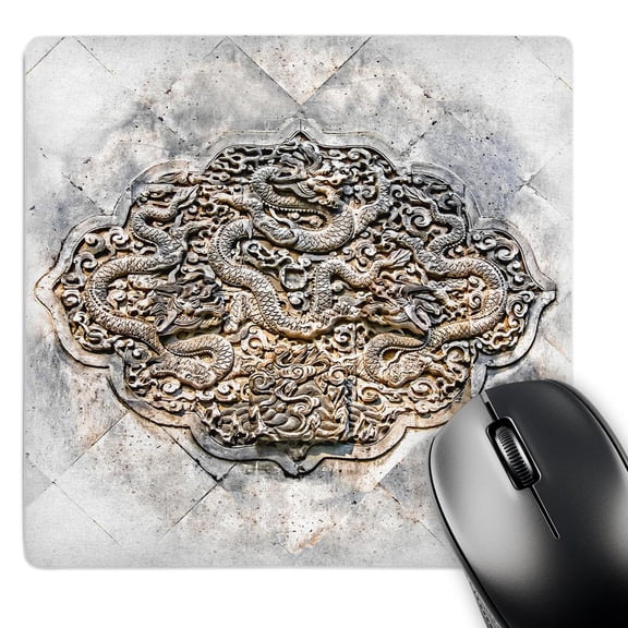 3dRose, Stone Dragon Sculpture, MousePad