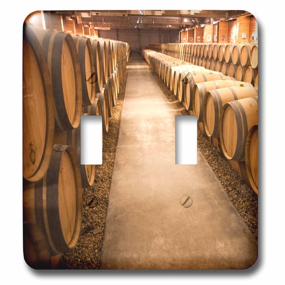 3dRose, Storage area for wine harvested in the Haut-Medoc region of France., double toggle switch