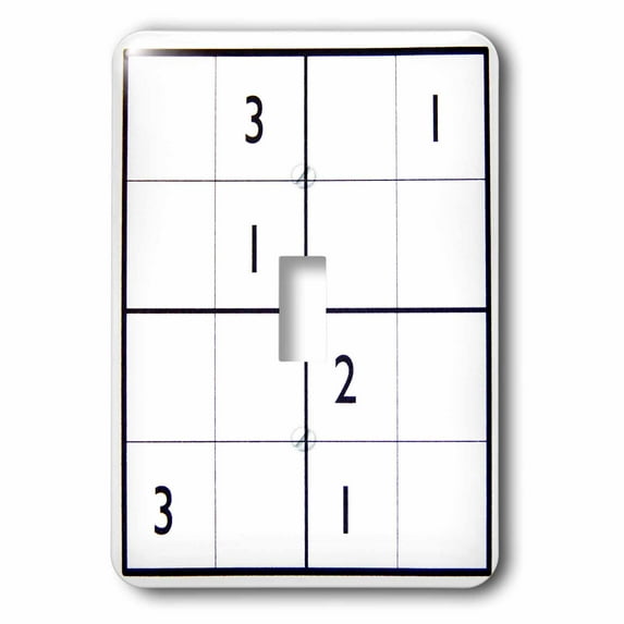 3dRose, Sudoku, single toggle switch