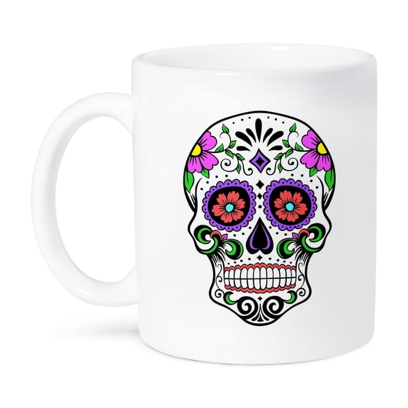 3dRose, Sugar skull, Pink, 11oz Mug