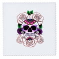 thumbnail image 1 of 3dRose, Sugar skull. Roses., 6x6 inch quilt square, 1 of 1