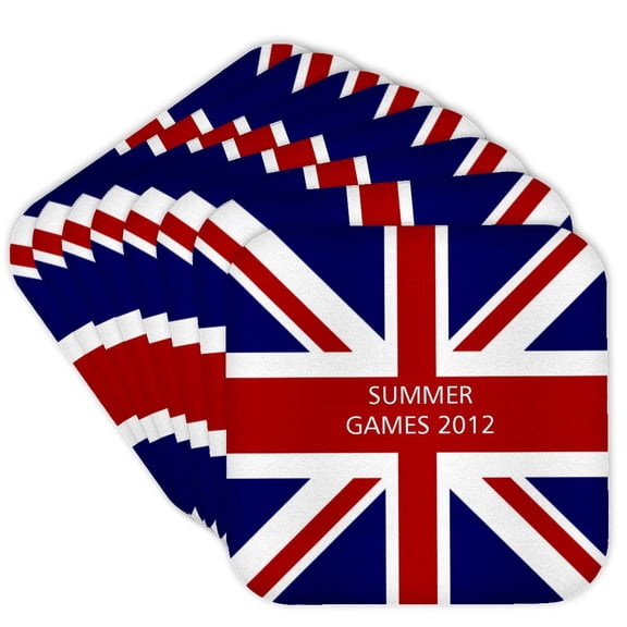 3dRose, Summer Olympics In UK, Set of 8 Coasters - Soft