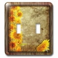thumbnail image 1 of 3dRose, Sunflower Grunge, double toggle switch, 1 of 1