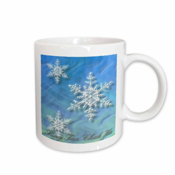 3drose, Sung Tan Chuk Ha, Merry Christmas in Korean, Snowflake, 11oz Mug
