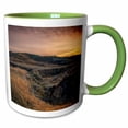 thumbnail image 1 of 3drose, Sunset at the River Fork in Teddy Roosevelt National Park, 11oz Two-tone Green Mug, 1 of 6