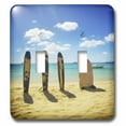 thumbnail image 1 of 3dRose, Surfboards In The Sand, double toggle switch, 1 of 1