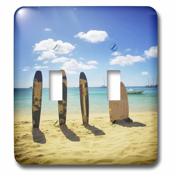 3dRose, Surfboards In The Sand, double toggle switch