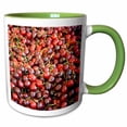 thumbnail image 1 of 3drose, Sweet Red Cherries, 11oz Two-tone Green Mug, 1 of 6
