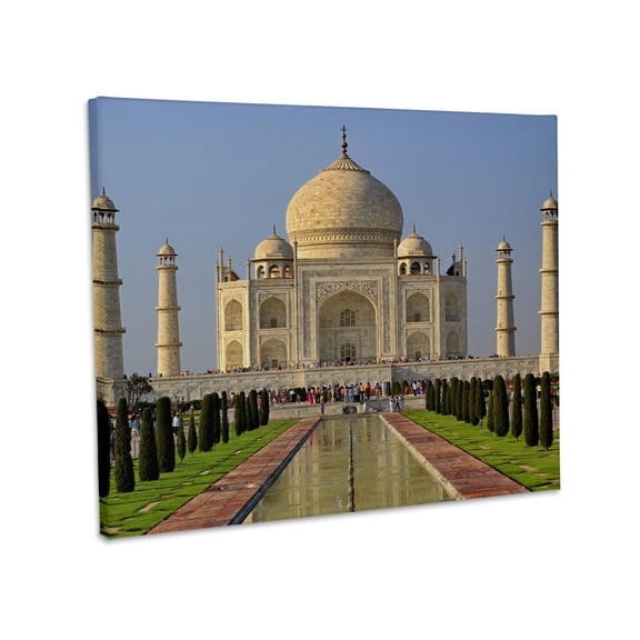 3dRose, Taj Mahal, Agra, India-AS10 AJE0014 - Adam Jones, Museum Grade Canvas Wrap 14x11