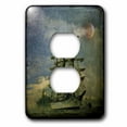 thumbnail image 1 of 3dRose, Tall Ship Clouds Moon Vintage, 2 plug outlet cover, 1 of 1
