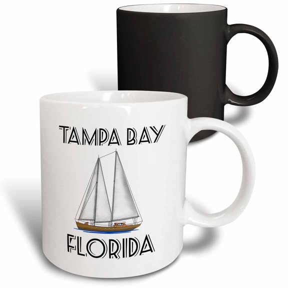 3drose, Tampa Bay Florida Nautical Sailboat a Popular Sailing Destination., 11oz Magic Transforming Mug