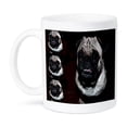 thumbnail image 1 of 3dRose, Tan and Black Pet Pug Four Times on Page Close Up to Create Pattern , 11oz Mug, 1 of 7