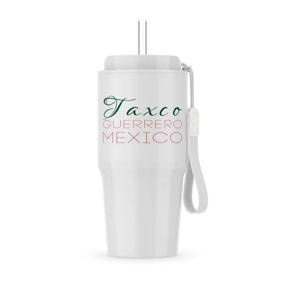 Taxco, Guerrero, National Colors Patriot Mexico Home Town Design, 20oz Tumbler