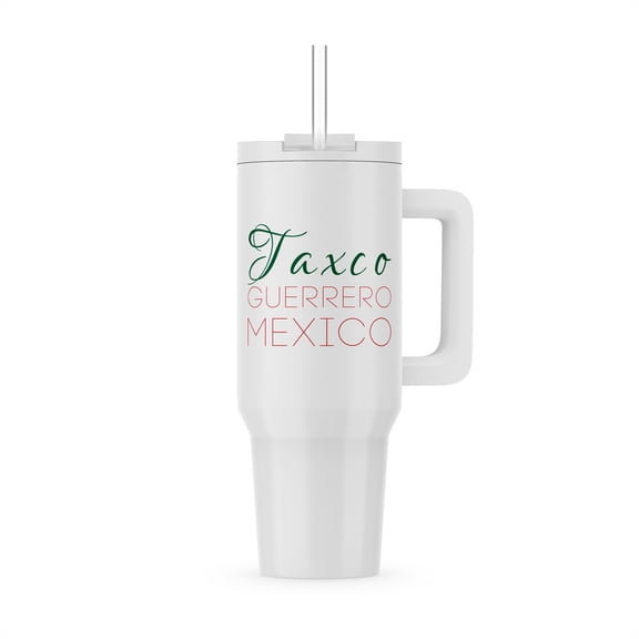 Taxco, Guerrero, National Colors Patriot Mexico Home Town Design, 30oz Tumbler