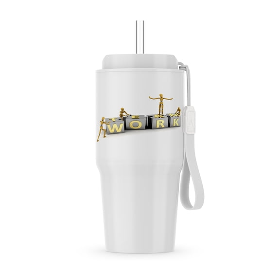 Teamwork Team Work Achievement Business Concept Concepts Success Artist Figure Mannequins Wooden, 20oz Tumbler