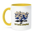 thumbnail image 1 of 3dRose, Ten Lords a-Leaping, 15oz Two-Tone Yellow Mug, 1 of 7