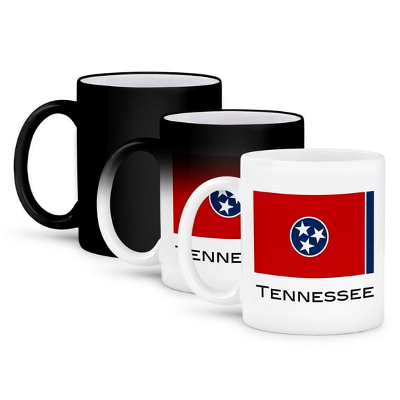 3dRose, Tennessee State Flag, 11oz Magic Transforming Mug