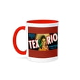 thumbnail image 1 of 3dRose, Tex Rio Tomatoes La Feria Texas with Pretty Girl in Colorful Outfit, 11oz Two-Tone Red Mug, 1 of 3