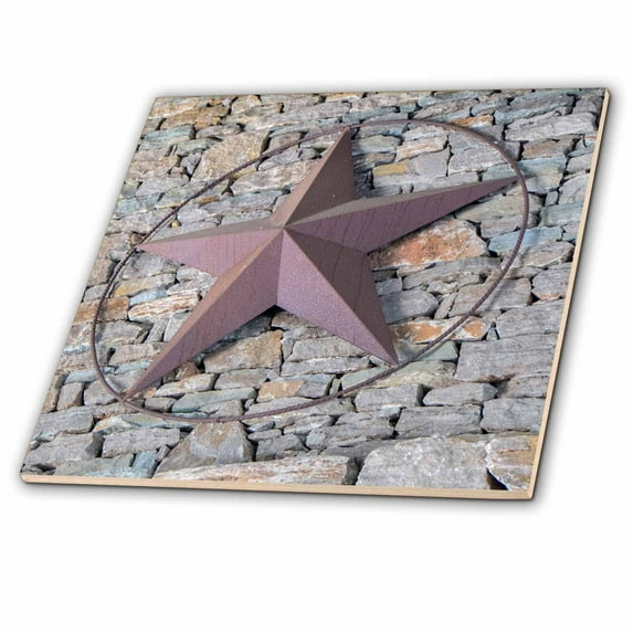3dRose, Texas star, Austin, Texas, Usa, 12 Inch Ceramic Tile