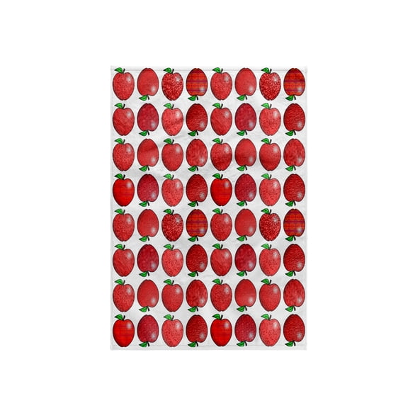 3dRose, Textured Apple Print Small, 15x22 Hand Towel