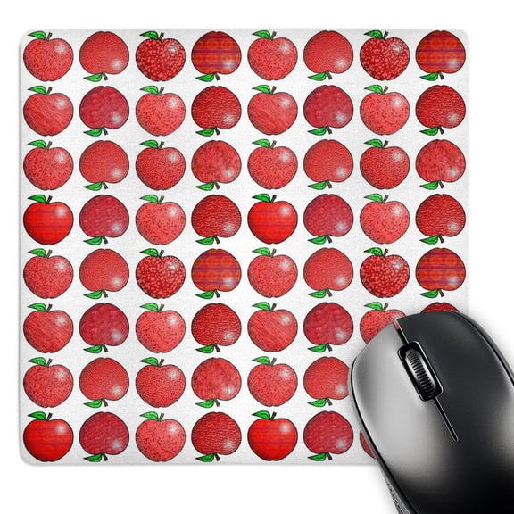 3dRose, Textured Apple Print Small, MousePad