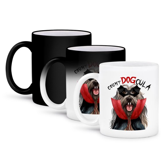 3dRose, The Belgian Tervuren dog mom will love this Halloween vampire dog., 11oz Magic Transforming Mug