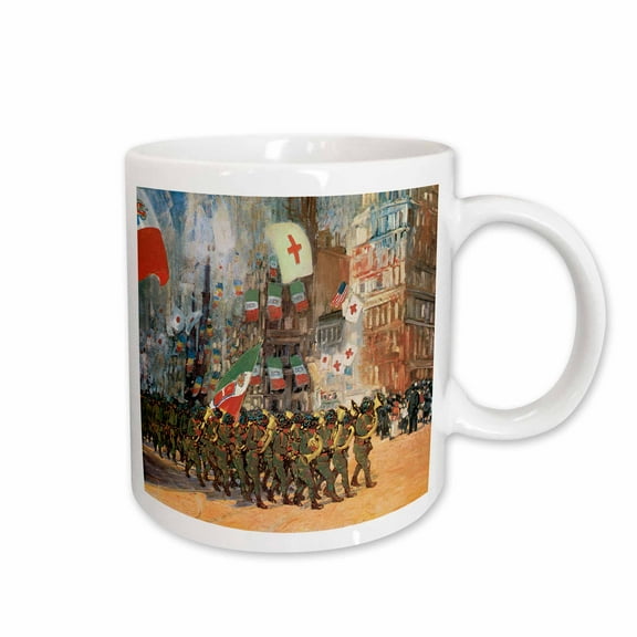 3drose, the Bersaglieri by George Benjamin Luks, 11oz Mug