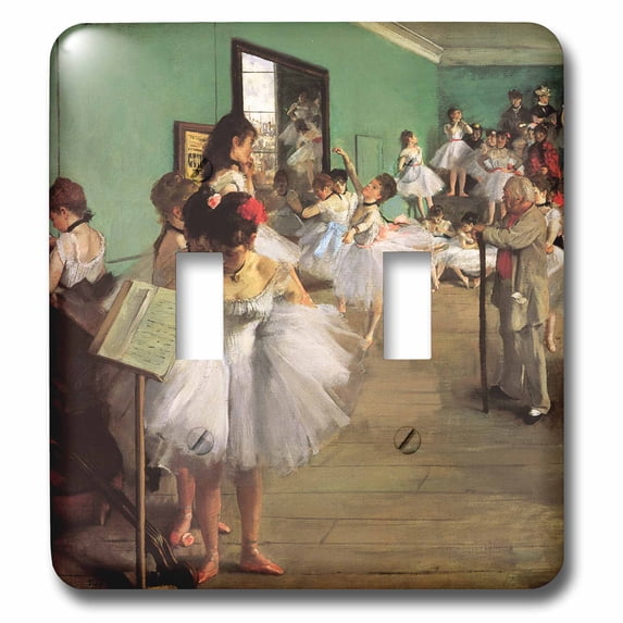 3dRose, The Dance Class , 1874 by Edgar Degas, double toggle switch