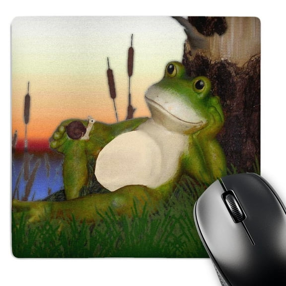 3dRose, The Frog and the Snail, MousePad