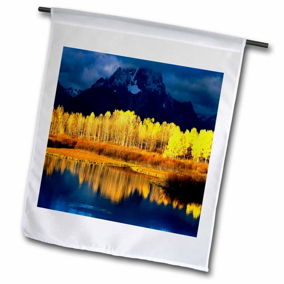 3dRose, The Grand Tetons In Wyoming, 12 x 18 inch Garden Flag