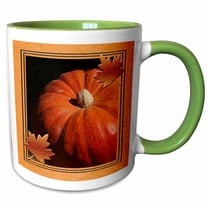 3drose, the Great Pumpkin, 15oz Two-tone Green Mug