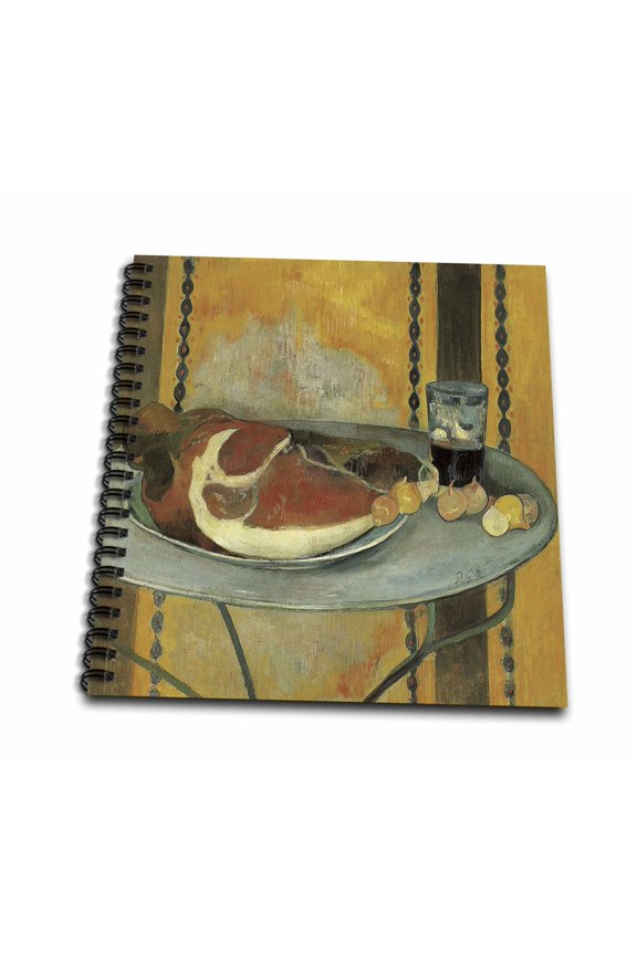 , The Ham by Paul Gauguin Platter of Ham , Mini Notepad 4 x 4 inch